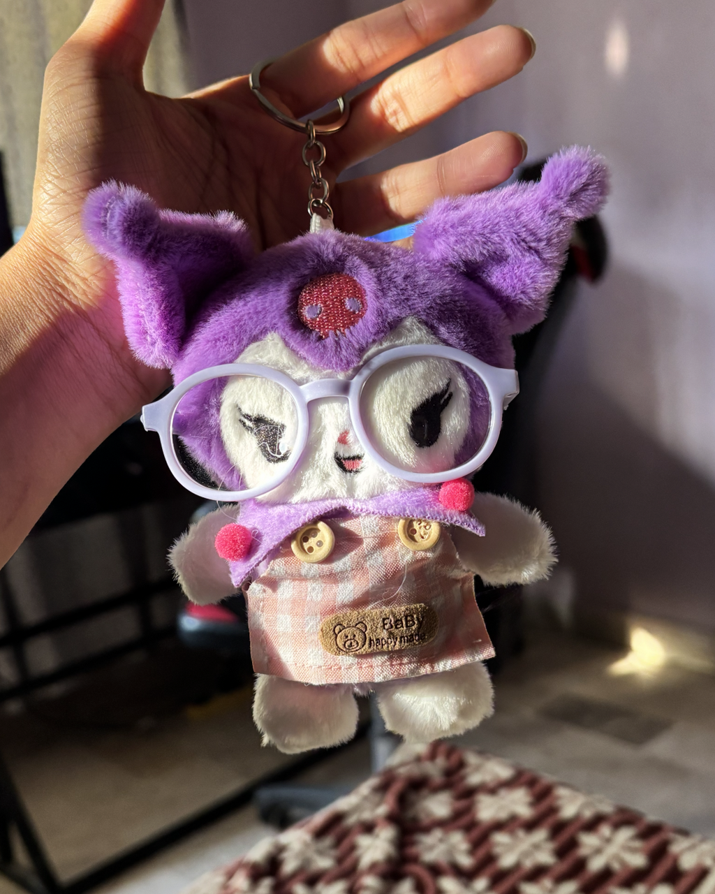 My Melody Glasses Plush Bag Charm 🎀✨