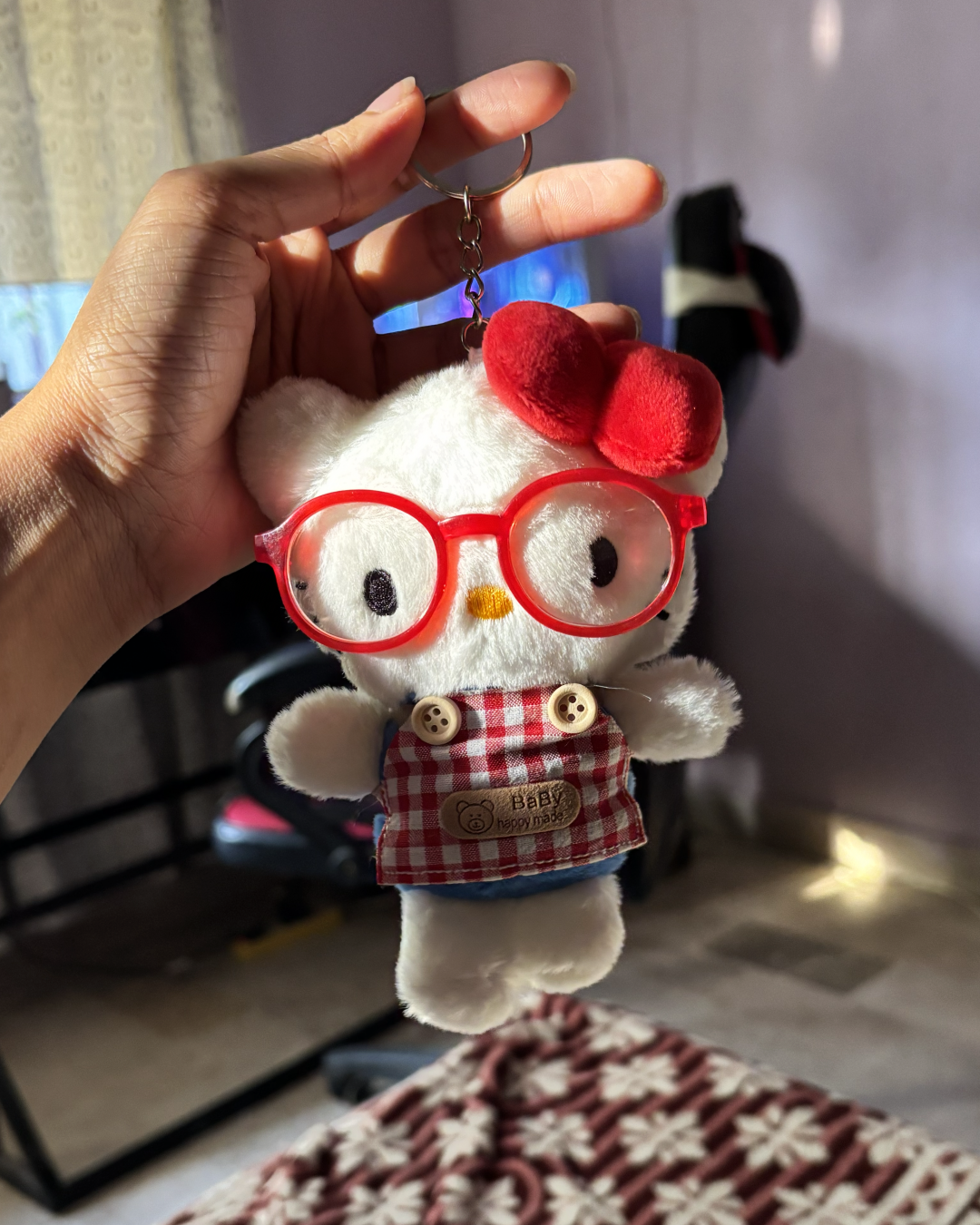 My Melody Glasses Plush Bag Charm 🎀✨