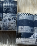 🖤🤍 Black & White Emo Aesthetic Washi Tape Set (10 Rolls)