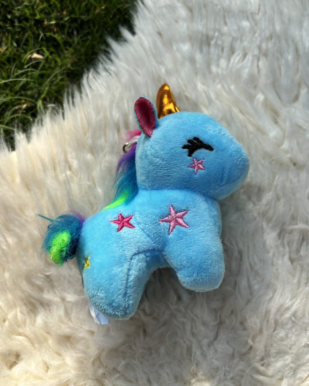 🦄✨ Unicorn Plush Keychain - Blue