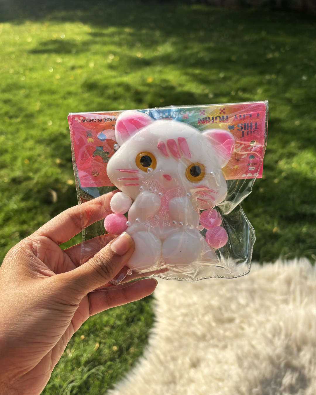 💕🌸 Pink Bow Cat Squishy