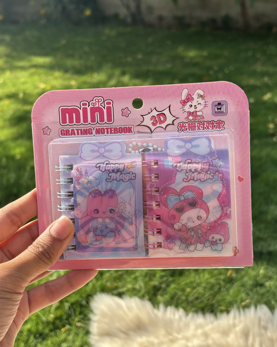 Sanrio-Themed 3D Stereo Coil Mini Notebook 🌸✨