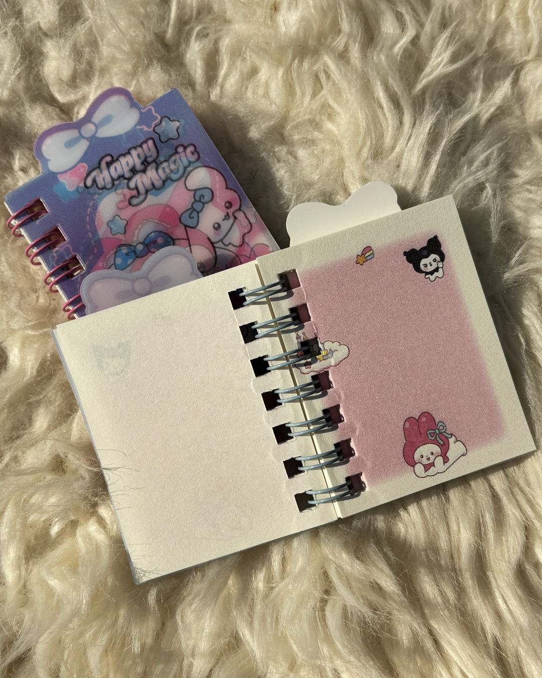 Sanrio-Themed 3D Stereo Coil Mini Notebook 🌸✨